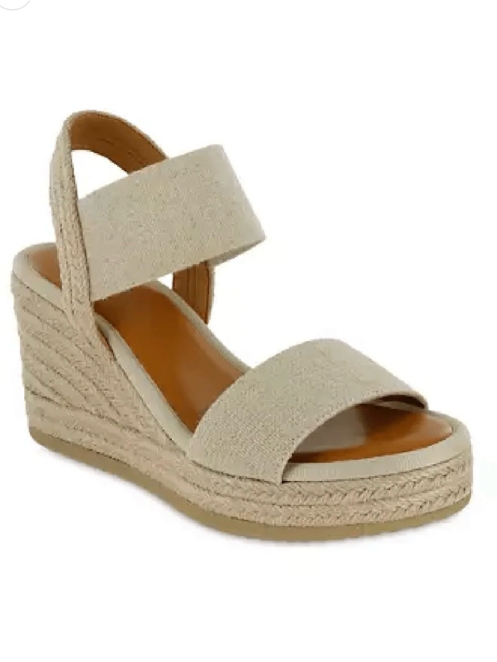Mia Brittini Women’s Beige Espadrille Wedge Sandals - Classic Summer Style